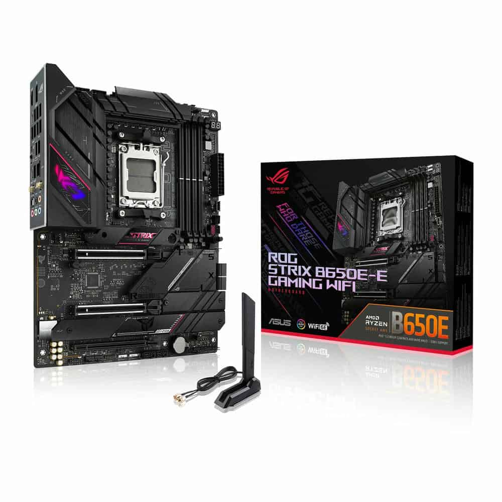 ASUS AMD Ryzen ROG STRIX B650E-E GAMING WIFI 6E AM5 PCIe 5.0 ATX Motherboard